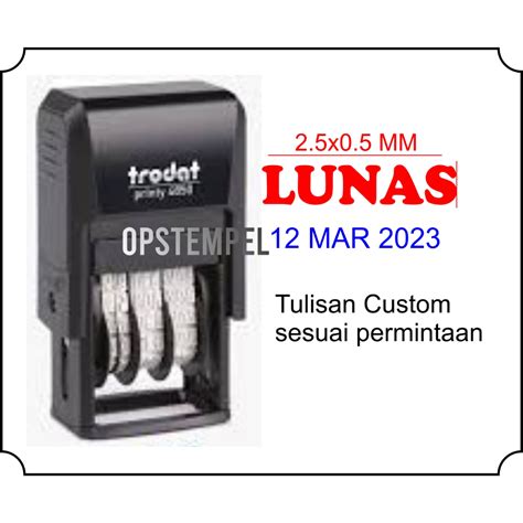 Jual Stempel Lunas Copy Expired Namatoko Dll Plus Tanggal Shopee