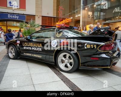 A Louisiana State Police Pontiac Firebird pursuit car seen at a classic ...