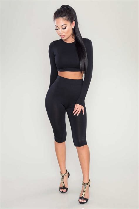 2020 2016 Womens Sexy Crew Neck Crop Tops And Shorts Tracksuits Bodycon