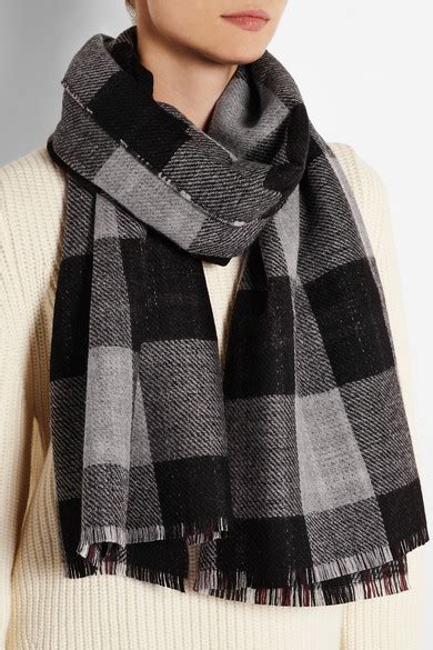 Alexander Mcqueen Reversible Tartan Wool Scarf Net A Portercom