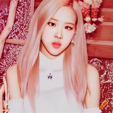 Blackpink Rosé In Front Of A Background On Craiyon