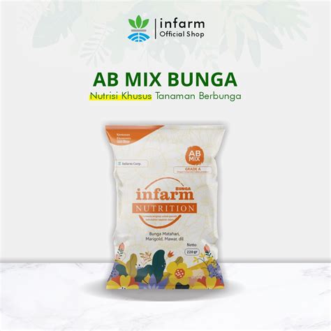 Jual Infarm Nutrisi Ab Mix Bunga Pupuk Konvensional Hidroponik