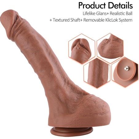 Hismith Dual Density Silicone Dildo Ultra Realistic Dildo With