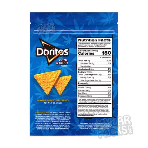 Doritos Cool Ranch 600mg Empty Edibles Mylar Snack Packaging Bags ...