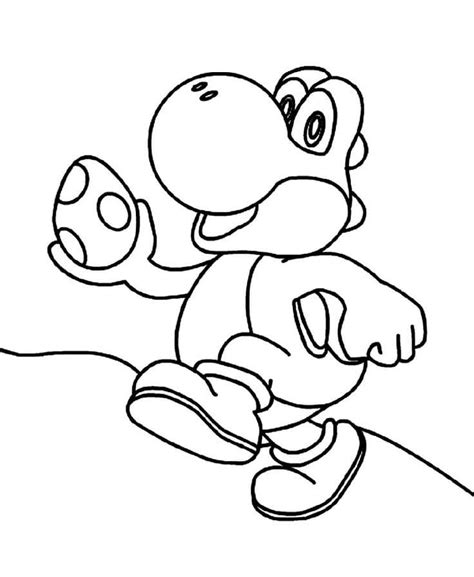 Contorno Gratuito Da Imagem Yoshi Para Colorir Imprimir E Desenhar