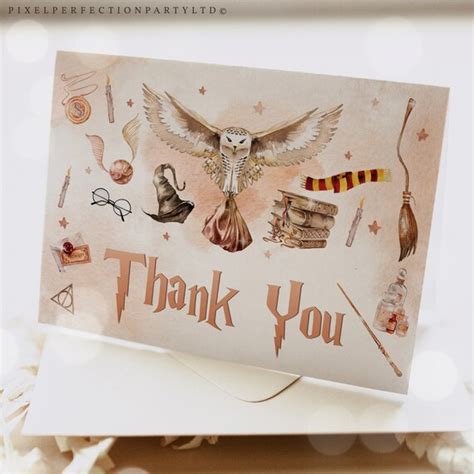 Editable Wizard Baby Shower Thank You Card A Magical Bundle Is On The