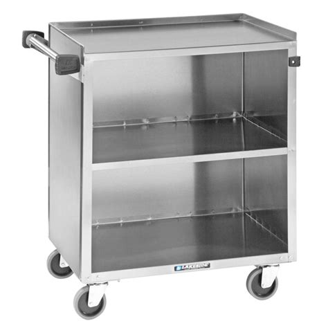 Lakeside 644 3 Shelf Stainless Steel Beverage Service Cart 39 14 X