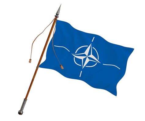 Premium Photo National Flag Of Nato Background With Flag Of Nato