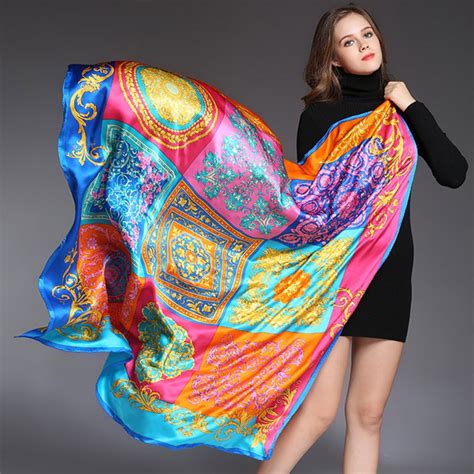 Multipurpose Silk Scarf Lady Scarf Square Scarf Fashion Scarf Headscarf