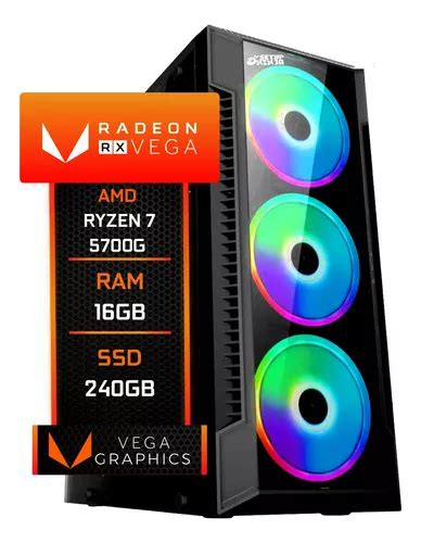 Pc Gamer Cpu Ryzen 7 5700g Vega 8 Ssd 240gb 16gb Ddr4 500w Parcelamento Sem Juros