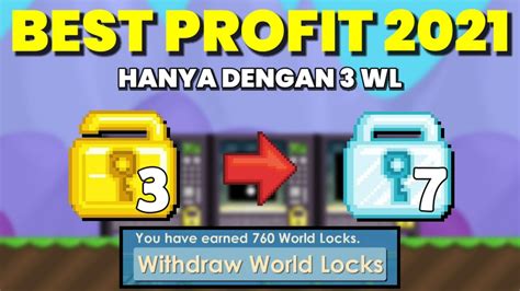 Cara Profit Dengan Modal Wl Profit Terbaik Growtopia Profit