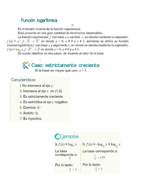Funcion Logaritmica | PDF 