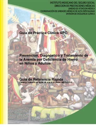 Guía de Práctica Clínica GPC Prevención Diagnóstico y Tratamiento de