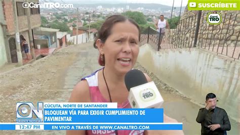 Habitantes De Un Barrio En Cúcuta Bloquean Vía Para Exigir Cumplimiento