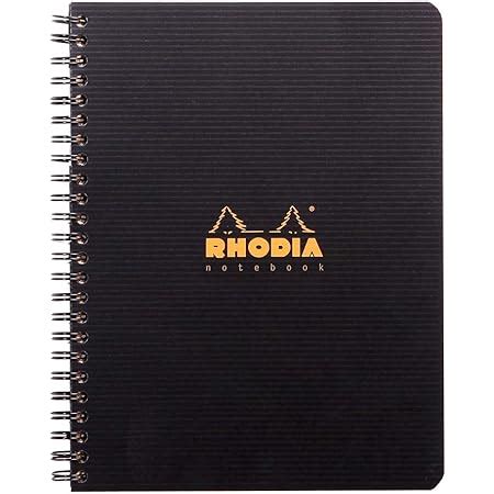 RHODIA 119913C Cahier Greenbook 100 Recyclé et Recyclable Noir