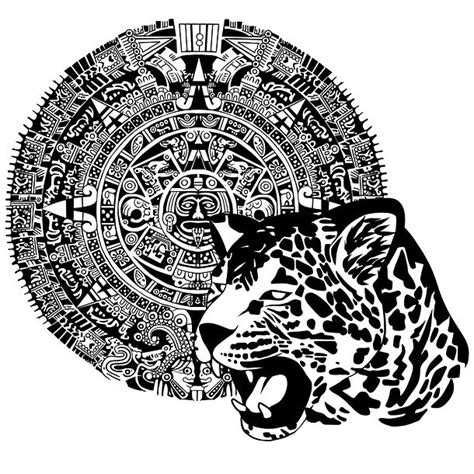 Aztec Jaguar Tattoo Design