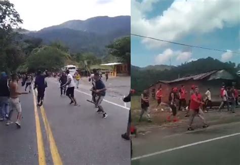 Pelea Entre Hinchas De Medellín Y Millonarios En Plena Carretera En