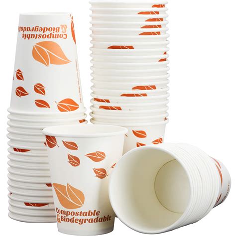 Buy Biodegradable And Compostable Oz Paper Coffee Cups Pack By