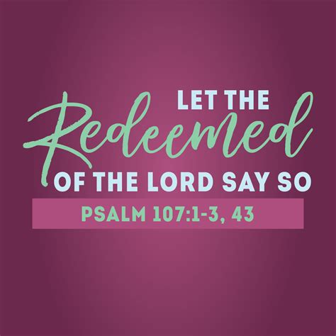 FBCOB Podcast: Let the Redeemed of the Lord Say So // Psalm 107:1-3, 43