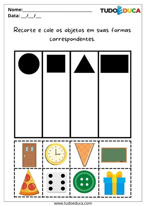 Atividades Formas Geom Tricas Para Imprimir Experimente A