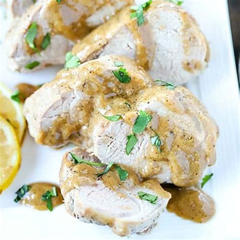 Baked Pork Tenderloin With Marinade Sauce Yummy Healthy Easy