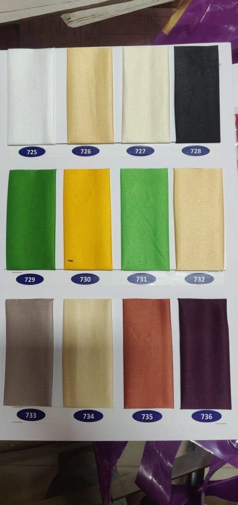 Polyster Plain Malai Satin Fabric GSM 100 150 12 Kg At Rs 60 Meter