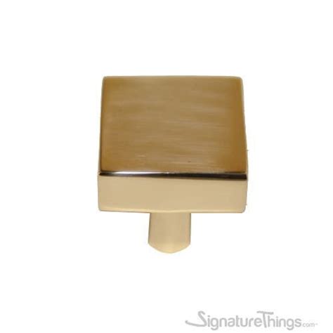 Signaturethings Solid Brass Square Cabinet Knobs