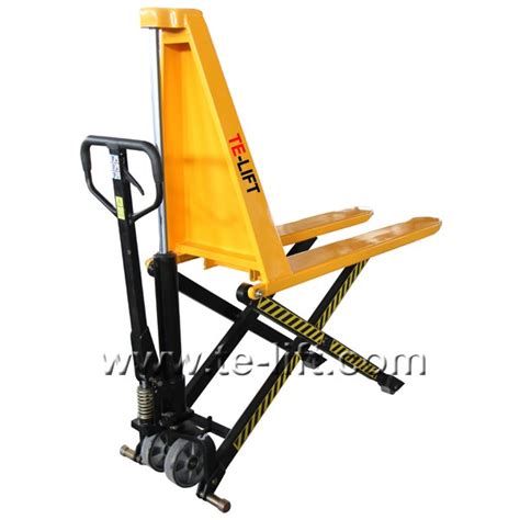 Manual Hydraulic High Scissor Lift Pallet Trucks