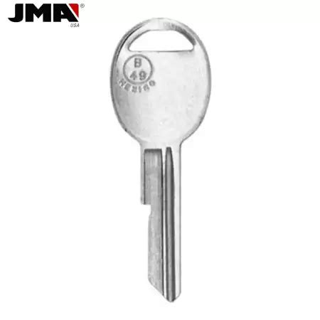 GM Mechanical Metal Head Key B49 GM 10E From JMA