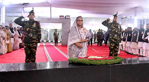 Pm Pays Homage To Bangabandhu On Historic Six Point Day