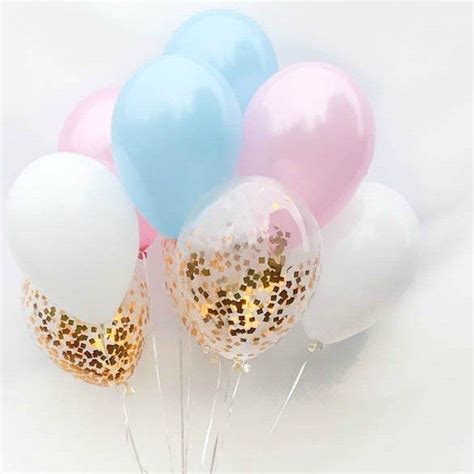 Gender Reveal Confetti Balloon Bouquet Gender Reveal Balloons