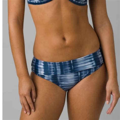 Prana Swim Nwt Prana Marta Bikini Blue Tie Dye Swim Bottom Moderate