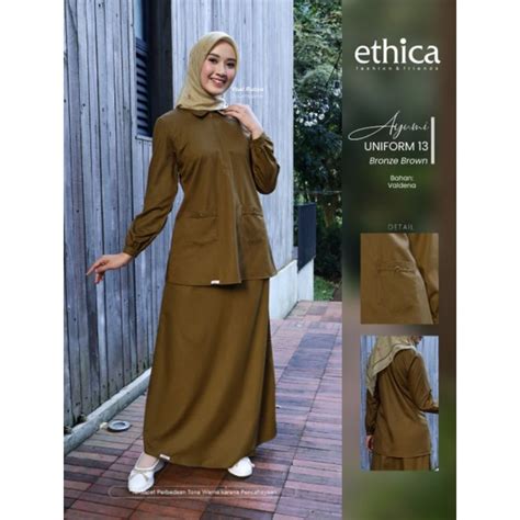 Jual Ayumi Uniform 13 Bronze Brown By Ethica Seragam Pemda Seragam