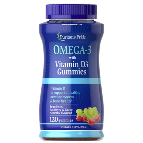 Puritan’s Pride Omega-3 gummy with Vitamin D3 - Maxhub Pharmacy