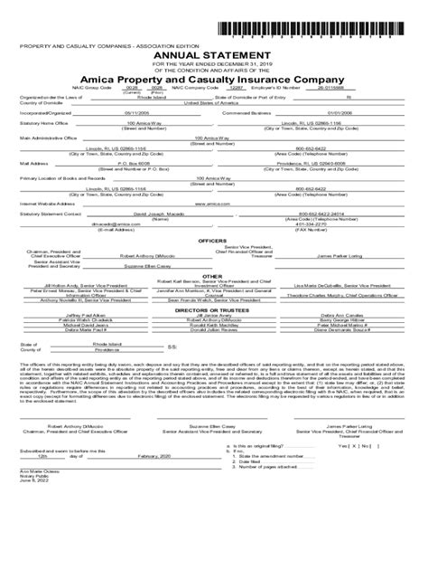 Fillable Online Dbr Ri Property Casualty Financials Pdf Fax Email Print