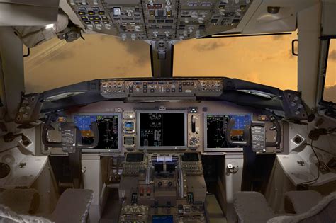 united airlines boeing  cockpit photograph  mich vrogueco