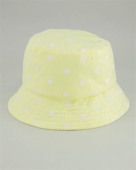 Womens Alexia Polka Dot Bucket Hat Old Khaki