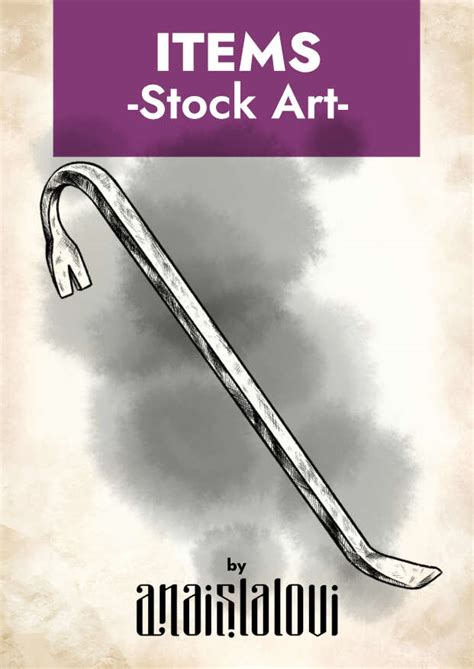 Crowbar tool stock art - anaislalovi | ITEMS | Wargame Vault