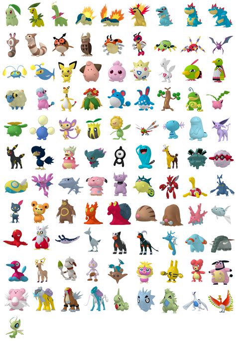 Pokemon Johto List - Pokemon Drawing Easy