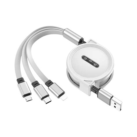 Usb Cable Multiple Connectors Multi Usb Port For Laptop Five Gear Retractable 3 In 1 Usb Cable