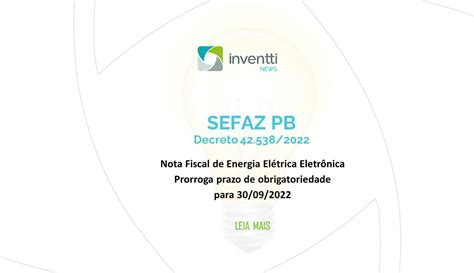 Sefaz Paraíba Nf3 E Nota Fiscal De Energia Elétrica Eletrônica