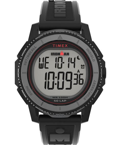 Timex Black Strap Digital Dial Black for Men | Lyst