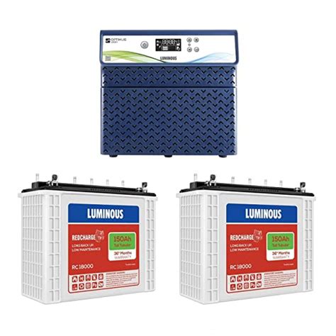 Luminous Optimus 2300 2KVA 24V With 2 Units Of Luminous RC18000 150AH