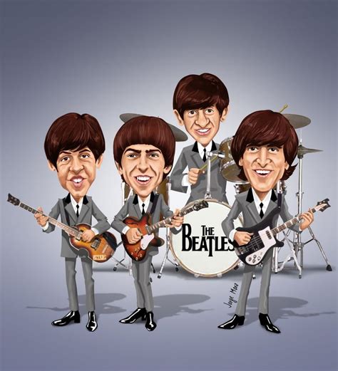 Pin By Jill Smith On The Beatles Beatles Cartoon Caricature The Beatles