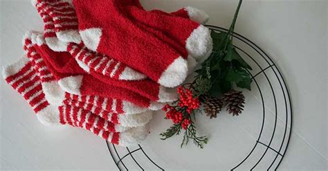 Christmas Sock Wreath