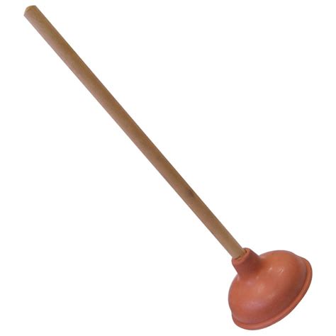 Cobra 5 In Red Rubber Cup Plunger With 18 In Wooden Handle Standard