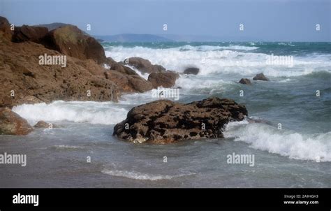 Pentewan Beach 230218 Stock Photo - Alamy