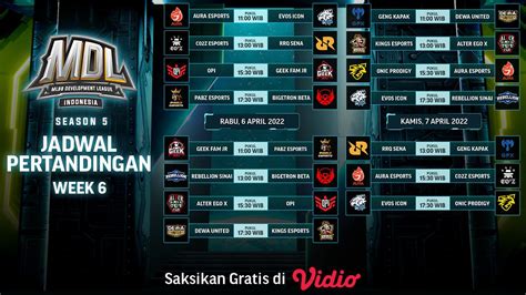 Yuk Tonton Live Streaming Mdl Id Season Week Onic Prodigy Vs