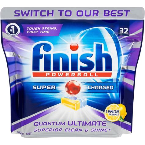 Finish Quantum Ultimate Dishwashing Tablets Lemon 32 Pack | Woolworths