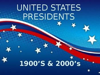 US Presidents 1900's & 2000's by Projects and More | TPT